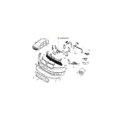 Acoperire motor ORIGINAL RENAULT 620248105R