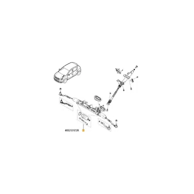 Set bieleta directie [cu busrbuf] ORIGINAL RENAULT 485211105R