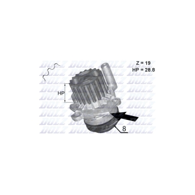 Pompa apa, racire motor DOLZ A224