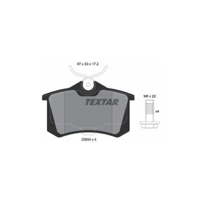 Set placute frana TEXTAR 2355402