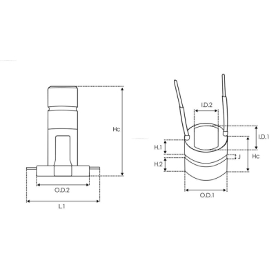 Colector, alternator AS-PL ASL9014