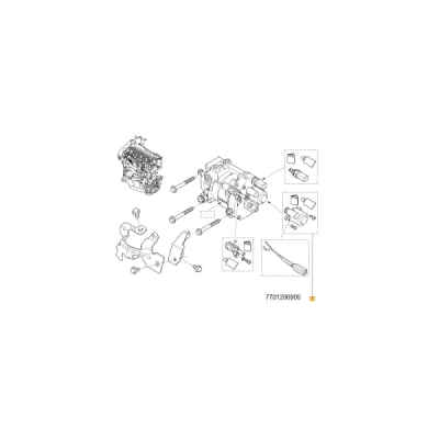 Supapa control presiune, sistem - Common-Rail ORIGINAL RENAULT 77 01 206 905