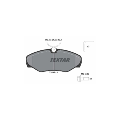 Set placute frana TEXTAR 2309902
