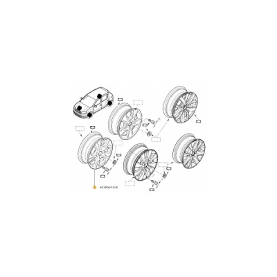 JANTA ALIAJ 15'' 6Jx15H2 4x100 ET40 LOGAN II/MCV II/SANDERO II ORIGINAL RENAULT 403006931R