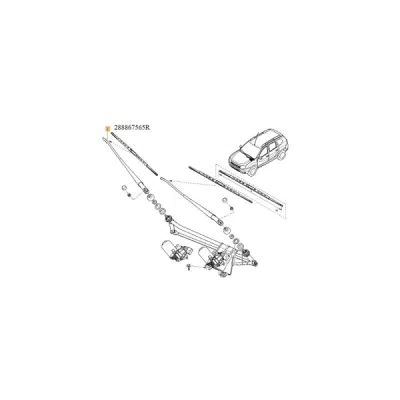 Brat stergator dreapta fata ORIGINAL RENAULT 288867565R