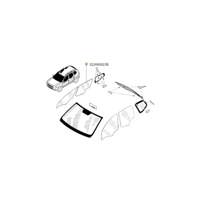 Geam lateral ORIGINAL RENAULT 823000023R