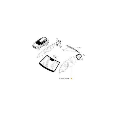 Geam lateral ORIGINAL RENAULT 823010025R