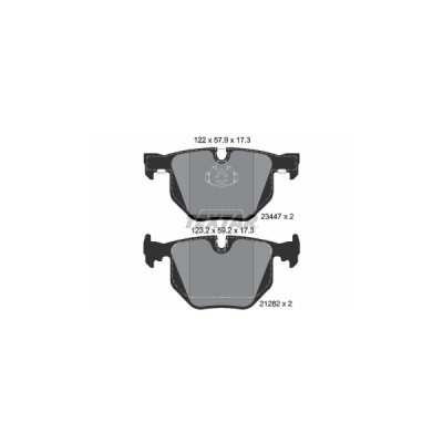 Set placute frana TEXTAR 2344702