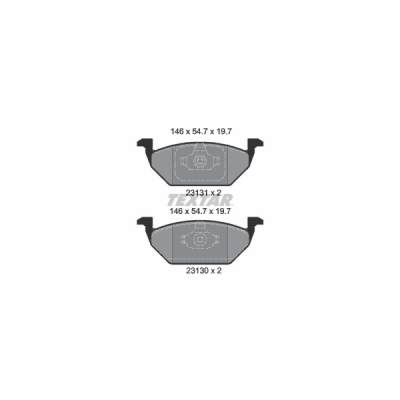 Set placute frana axa fata TEXTAR 2313001