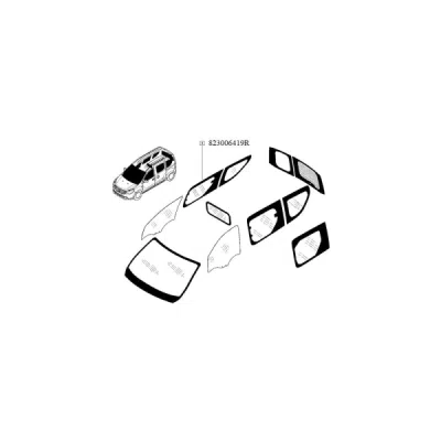 Geam lateral ORIGINAL RENAULT 823006419R