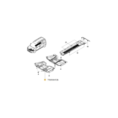 Acoperire motor ORIGINAL RENAULT 758908453R
