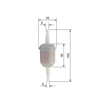 Filtru combustibil BOSCH 0 450 904 058