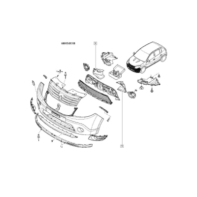 Convergent dreapta K4 K7I ORIGINAL RENAULT 6001549318