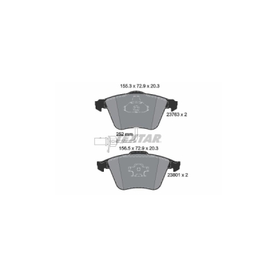 Set placute frana TEXTAR 2376302