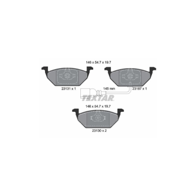 Set placute frana TEXTAR 2313101