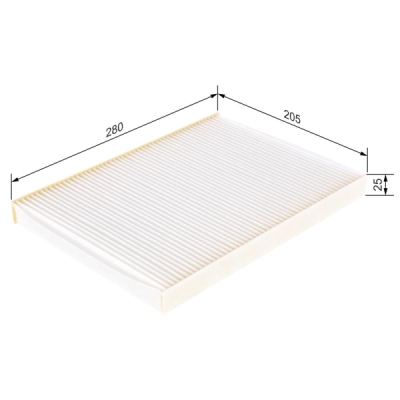 Filtru habitaclu BOSCH 1 987 432 012