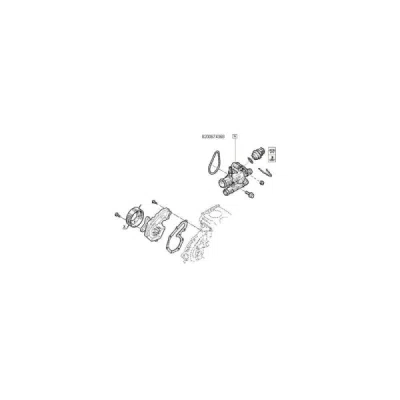 Termostat, lichid racire ORIGINAL RENAULT 8200674368