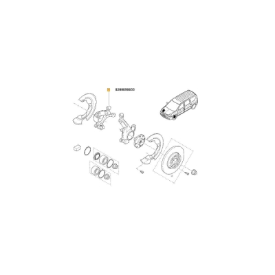 Articulatie directie, suspensie roata ORIGINAL RENAULT 8200898655