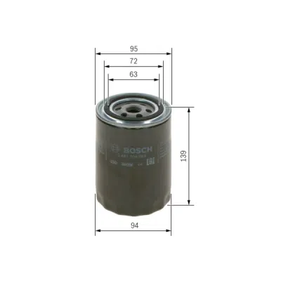 Filtru ulei BOSCH 0 451 104 063