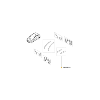 Deflector aer spate Logan ORIGINAL RENAULT 6001998274