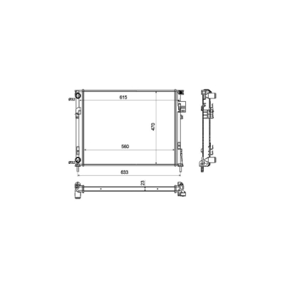Radiator, racire motor NRF 58333