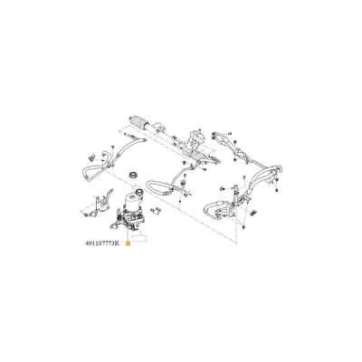 Pompa hidraulica, sistem de directie ORIGINAL RENAULT 49 11 077 73R