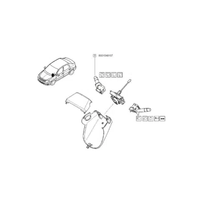 Comutator coloana directie ORIGINAL RENAULT 6001548107