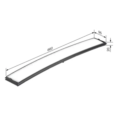 Filtru habitaclu BOSCH 1 987 432 036