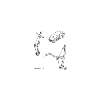 Maner macara usa fata/spate ORIGINAL RENAULT 6001548552