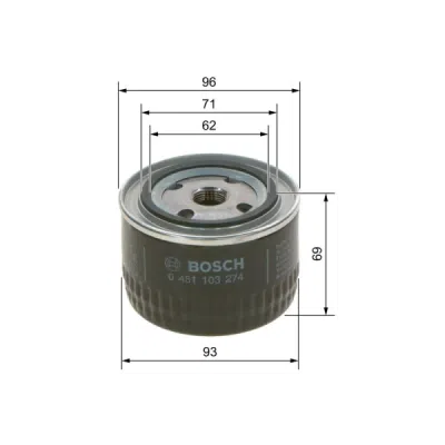 Filtru ulei BOSCH 0 451 103 274