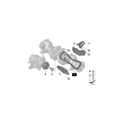 Lant distributie ORIGINAL BMW 13529886258
