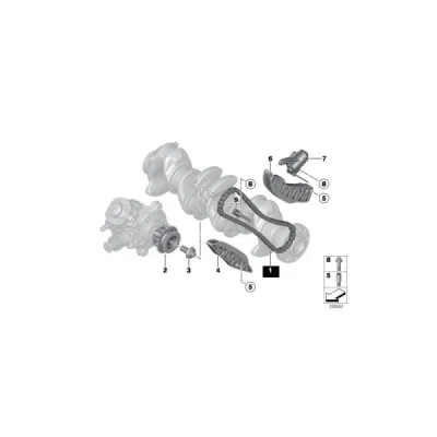Lant distributie ORIGINAL BMW 13529886258