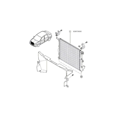 Radiator, racire motor ORIGINAL RENAULT 8200735038