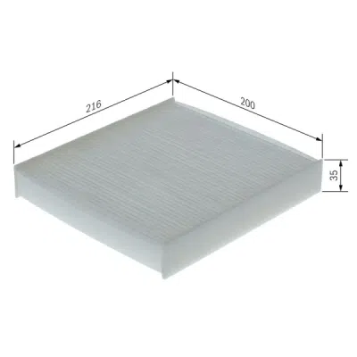 Filtru habitaclu BOSCH 1 987 435 156
