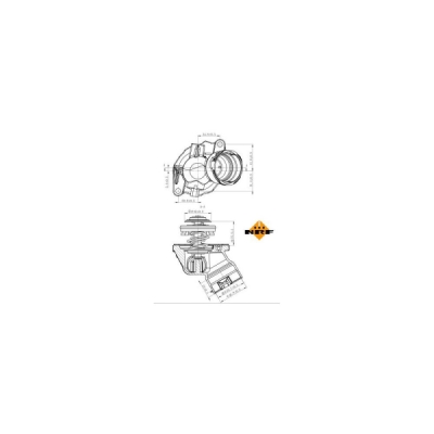 Termostat, lichid racire NRF 725032