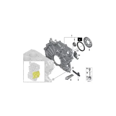 Simering, arbore cotit ORIGINAL BMW 11147797490
