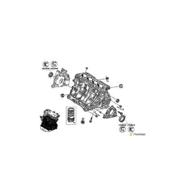 Simering, arbore cotit ORIGINAL RENAULT 7701473493