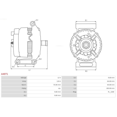 Arc spiral AS-PL A4071