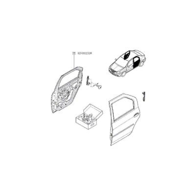 Usa spate dreapta cataforeza as log ORIGINAL RENAULT 821002232R