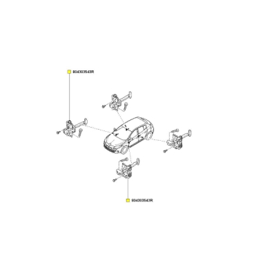 Fixare usa ORIGINAL RENAULT 8043 035 43R