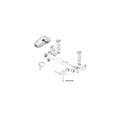 Palier stanga log/sand ORIGINAL RENAULT 6001547889
