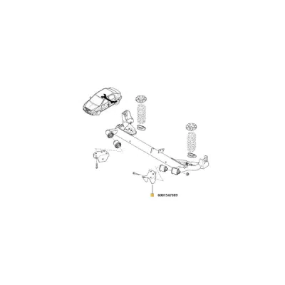Palier stanga log/sand ORIGINAL RENAULT 6001547889