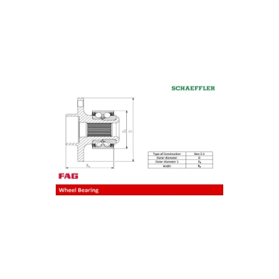 Set rulment roata FAG 713 6680 50