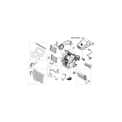 Rezistor, ventilator habitaclu ORIGINAL RENAULT 6001547488