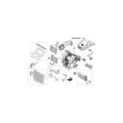 Rezistor, ventilator habitaclu ORIGINAL RENAULT 6001547488