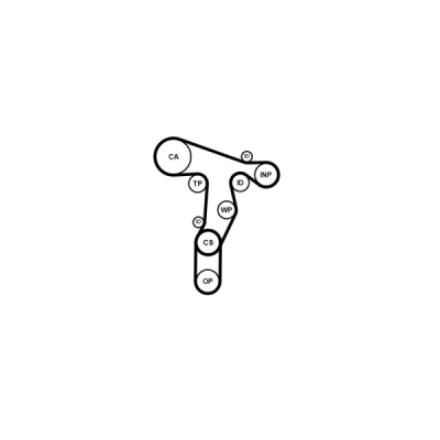 Set curea de distributie CONTINENTAL CTAM CT1139K3PRO