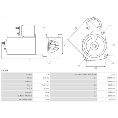 Disc frana AS-PL S5009