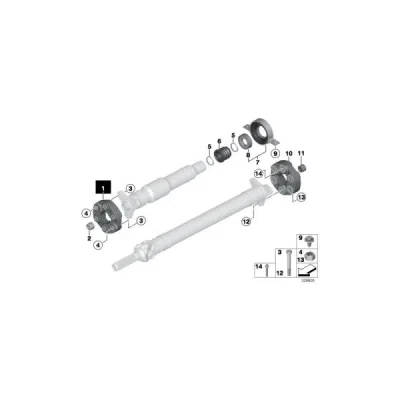 Articulație, arbore articulat ORIGINAL BMW 26117610061