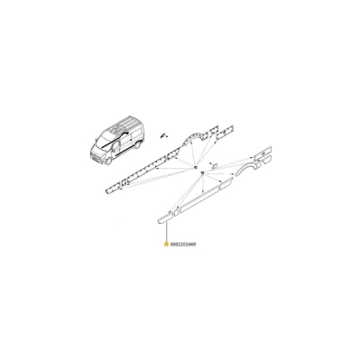 Tapiterie usi ORIGINAL RENAULT 808210166R