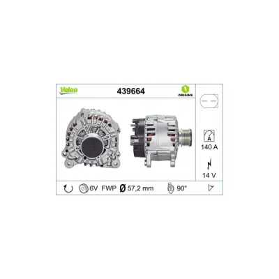 Generator / Alternator VALEO 439664